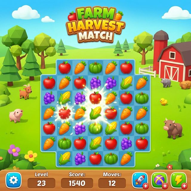 Farm Harvest Match